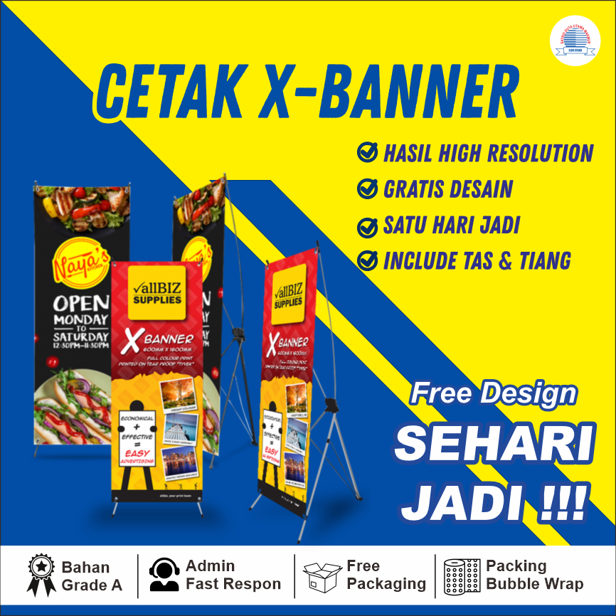 CETAK X BANNER CUSTOM WISUDA // PERNIKAHAN // ULANG TAHUN (1 HARI JADI & FREE DESIGN)