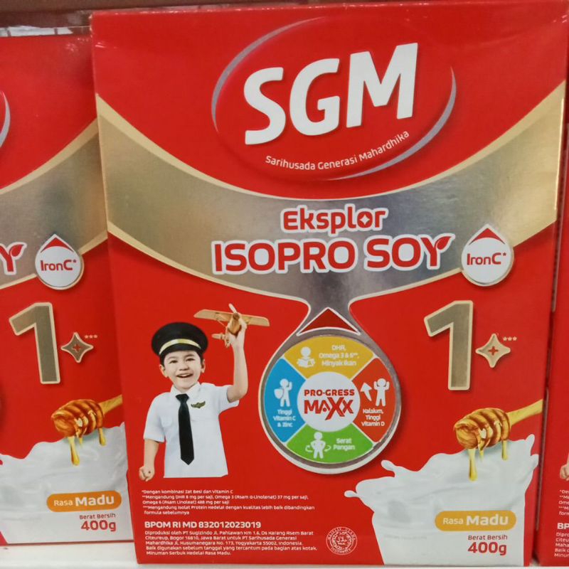 SGM Soya 1+ Madu/Vanilla 400gram
