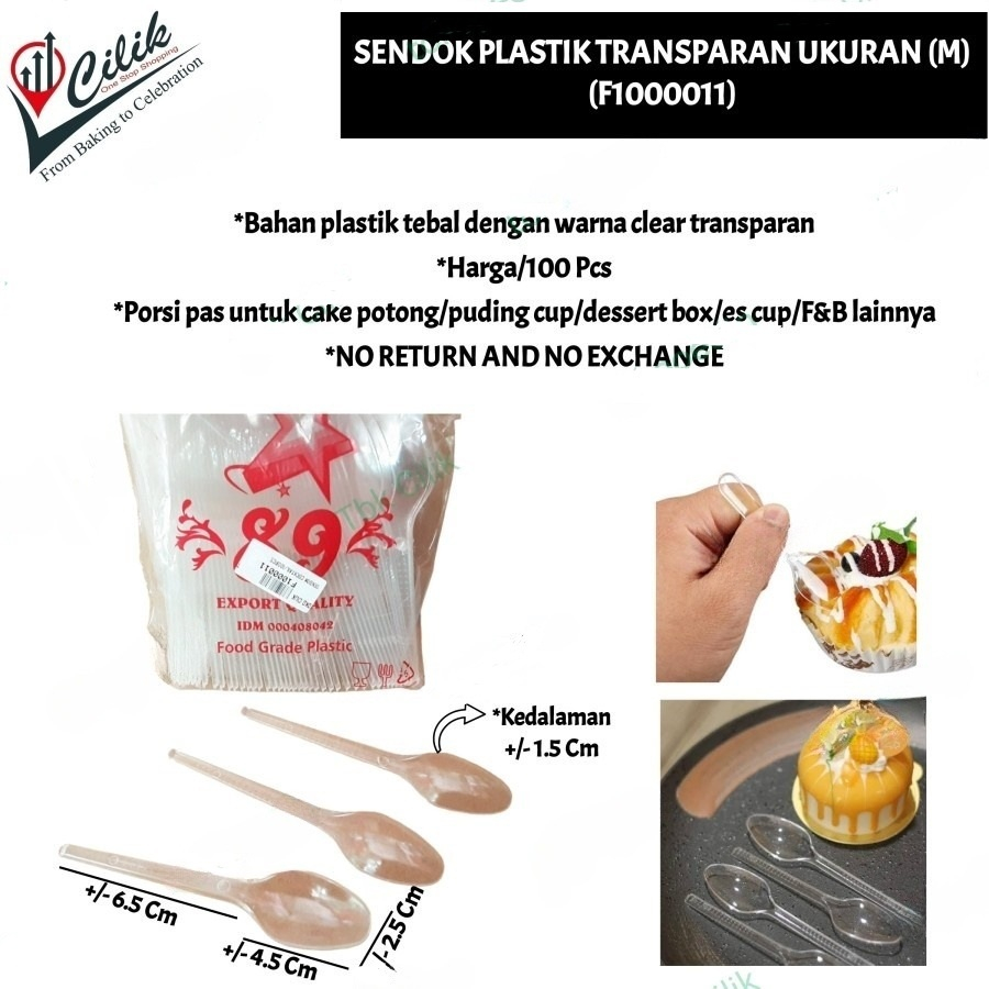 sendok+bahan+plastik+transparan+ukuran+sedang+makan+bebek+kemasan+steril+individual+pack+alat+eat+sp