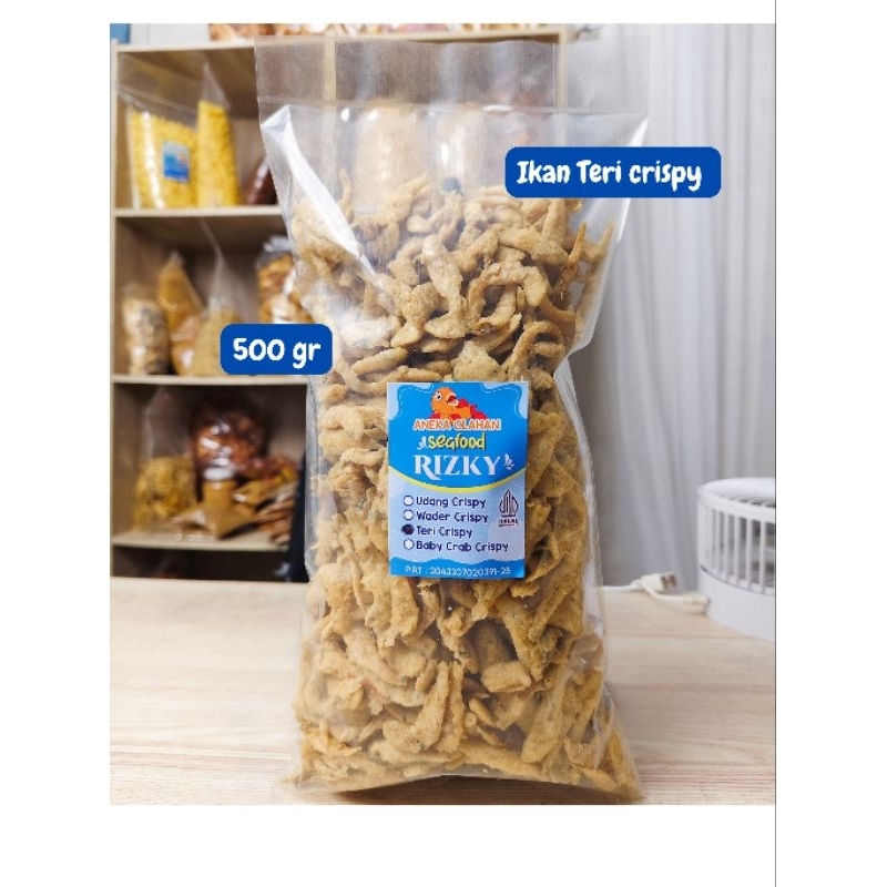 

ikan teri crispy 500 gram enak gurih tanpa pengawet
