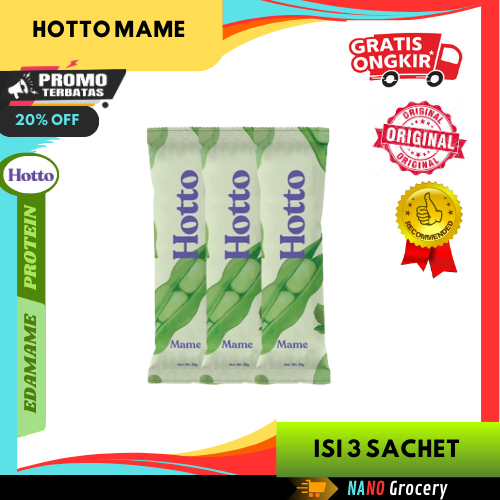 

3 Sachet Hotto Mame Edamame Protein | Hidup Sehat dengan Edamame