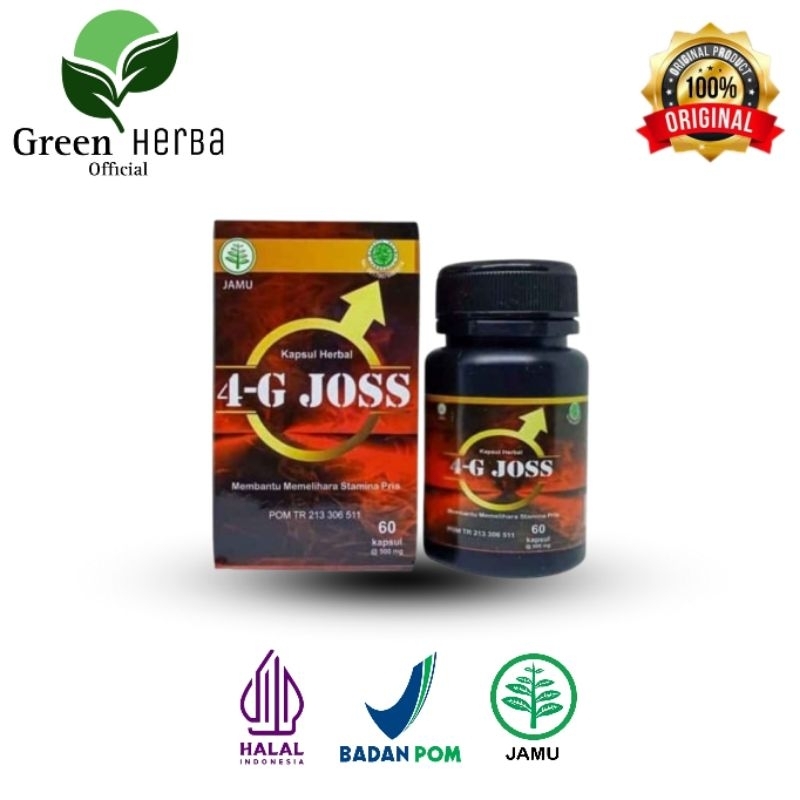 Kapsul Herbal 4-G Joss Membantu Memilih Hias Stamina Pratik