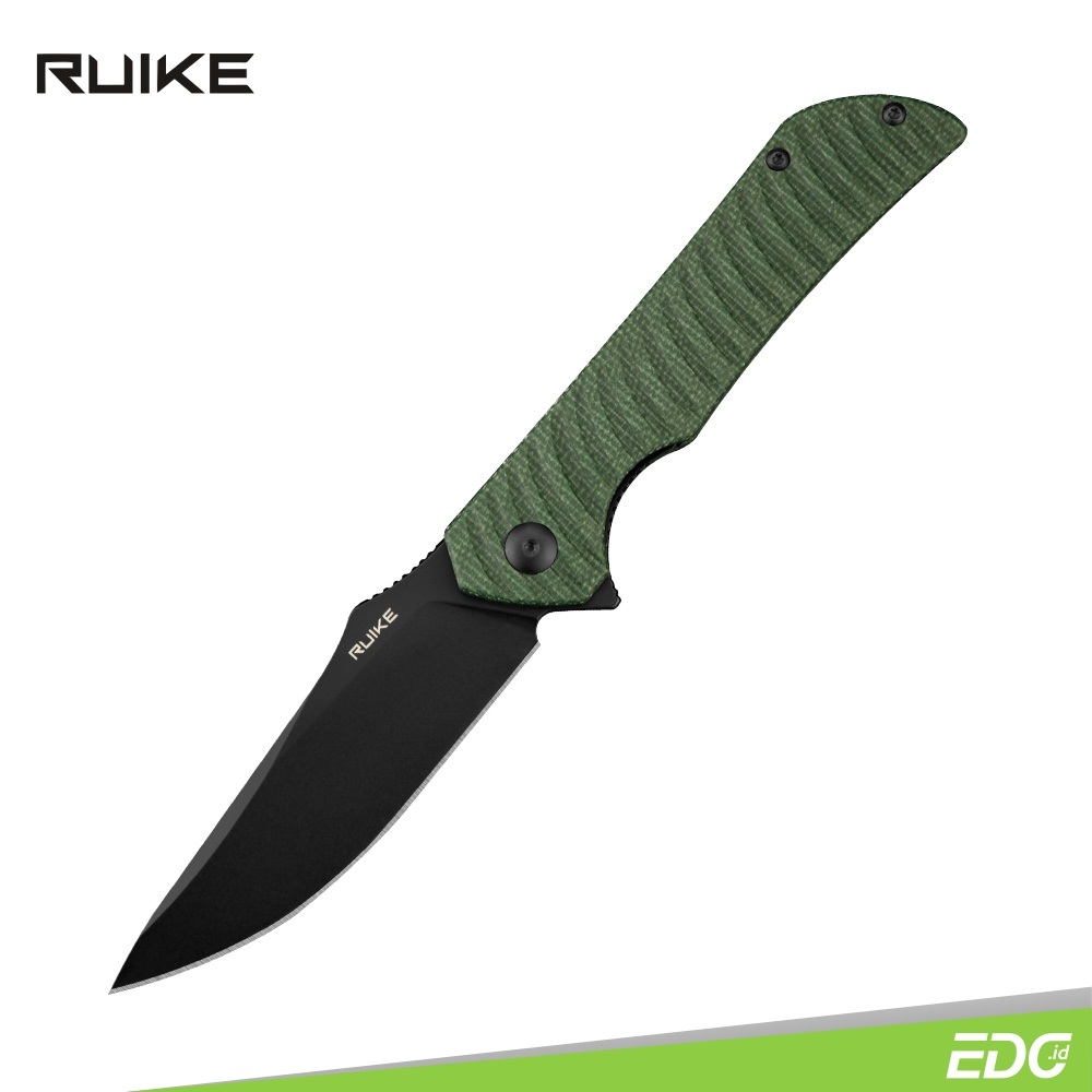 RUIKE P123-MG 14C28N Micarta Green Survival Camping Tool
