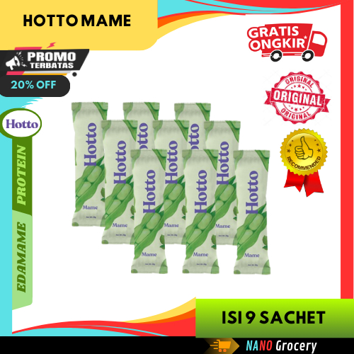 

9 Sachet Hotto Mame Edamame Protein | Hidup Sehat dengan Edamame