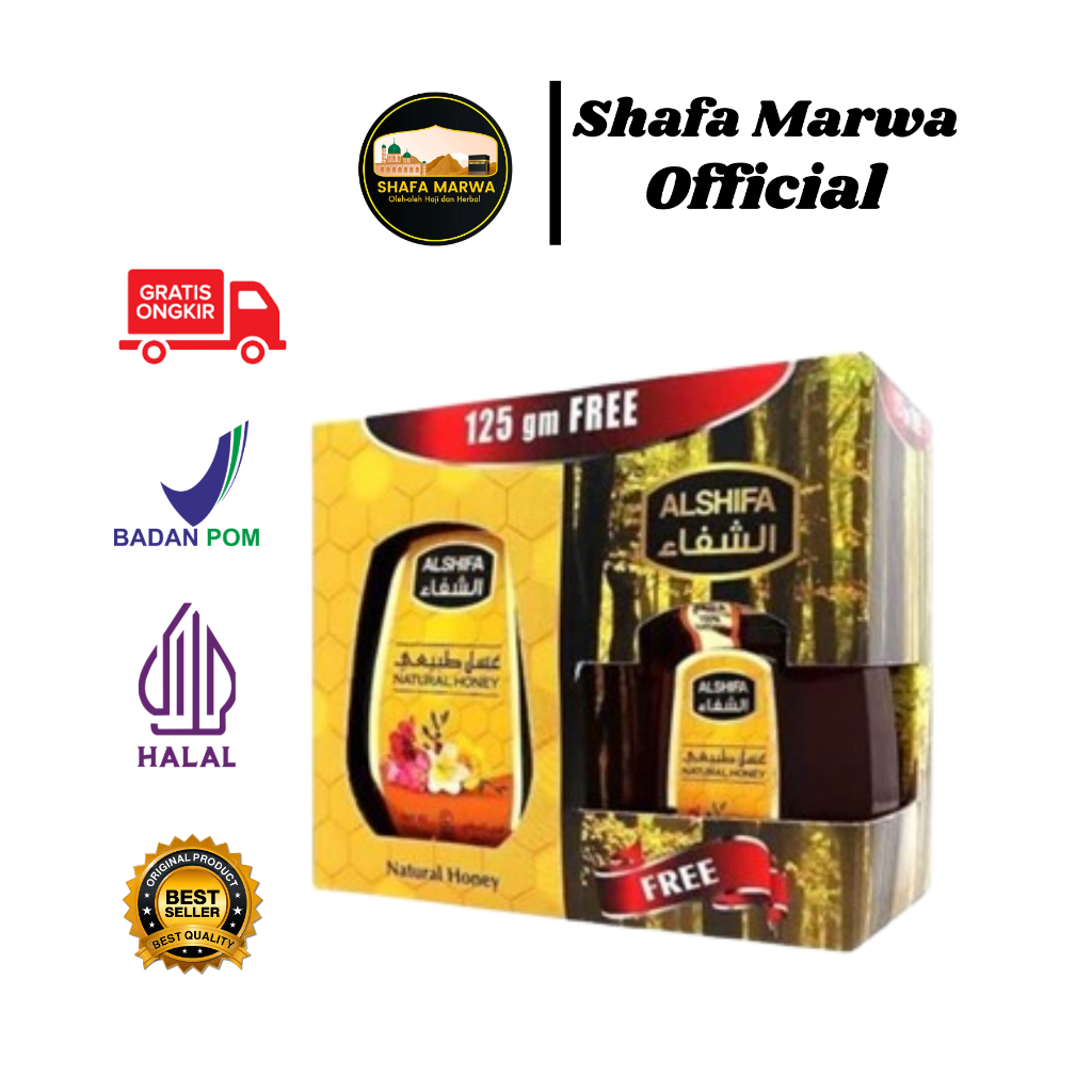 

Madu Arab Al Shifa 500gr Free 125gr | Alshifa 500 gr Free 125 gr Natural Honey ORIGINAL