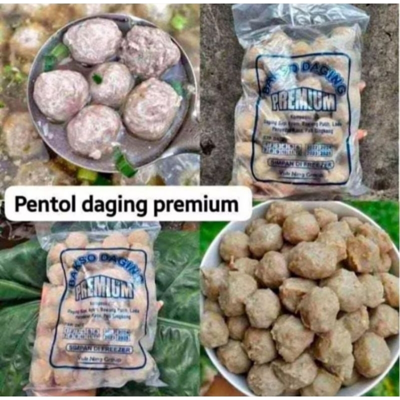 

Pentol daging Premium berat 500gr isi -+ 50pc