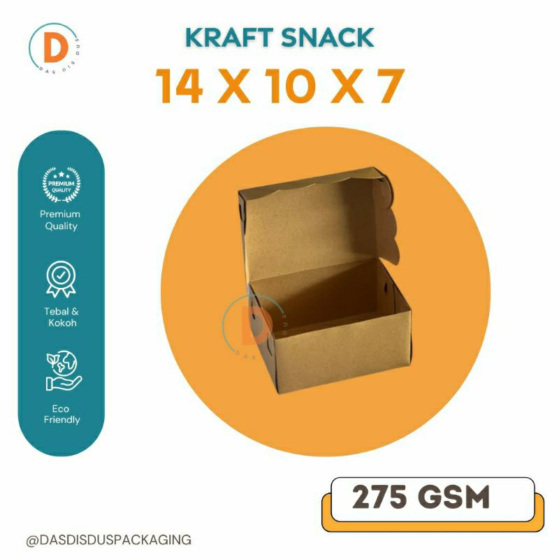 

Dus Snack Box 14x10x7 Dus Kue Snack Kecil