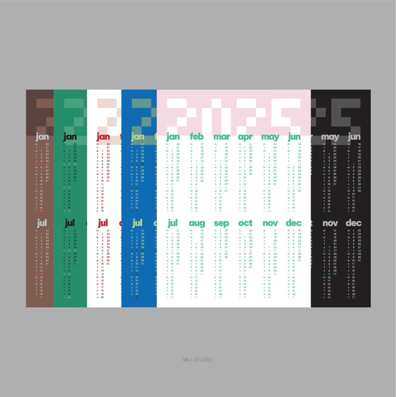 

Calendar 2025 Aesthetic | Hiasan Pajangan Dinding | Poster