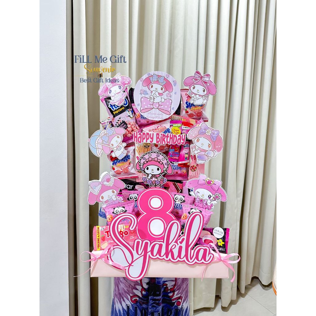 

Snack Mading / Snack Tower Ulang Tahun Kado Ultah Anak / Snack Tart My Melody