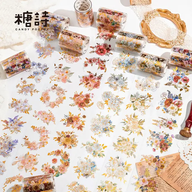 

1Roll PET Tape Poem of Flower Cluster Series