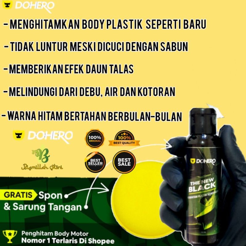 DOHERO Penghitam body motor / mobil permanen (Brohero)