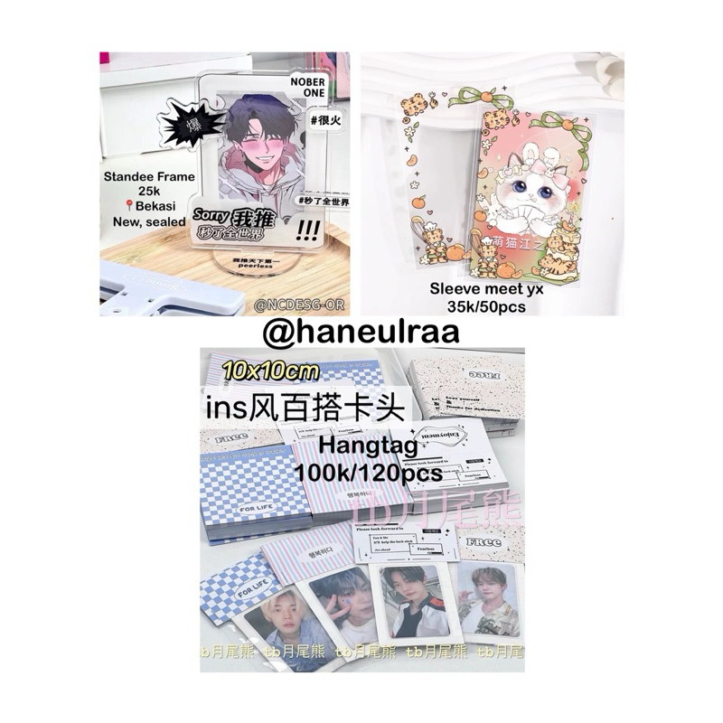 

Alas Packing Sellchin Deco Sleeve Meet YX Standee Frame Anime Kpop