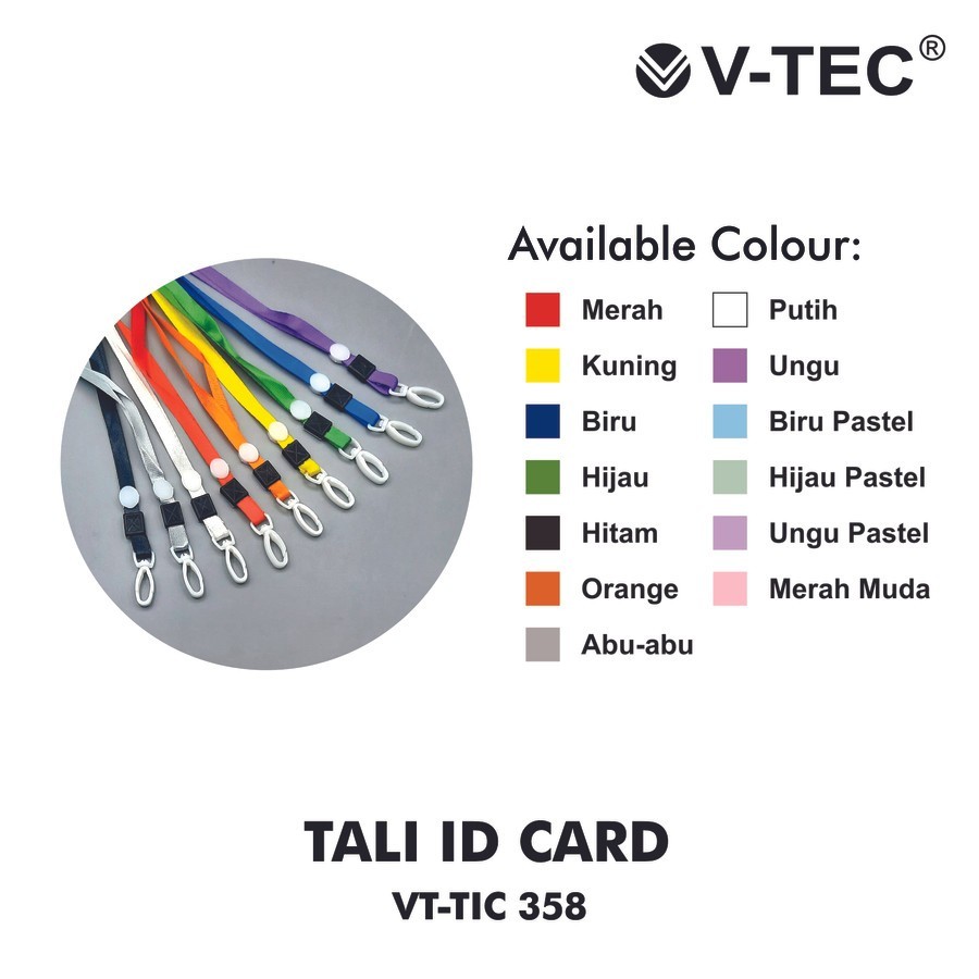 

V-TEC LANYARD ID CARD VT-TIC 358 / TALI GANTUNGAN
