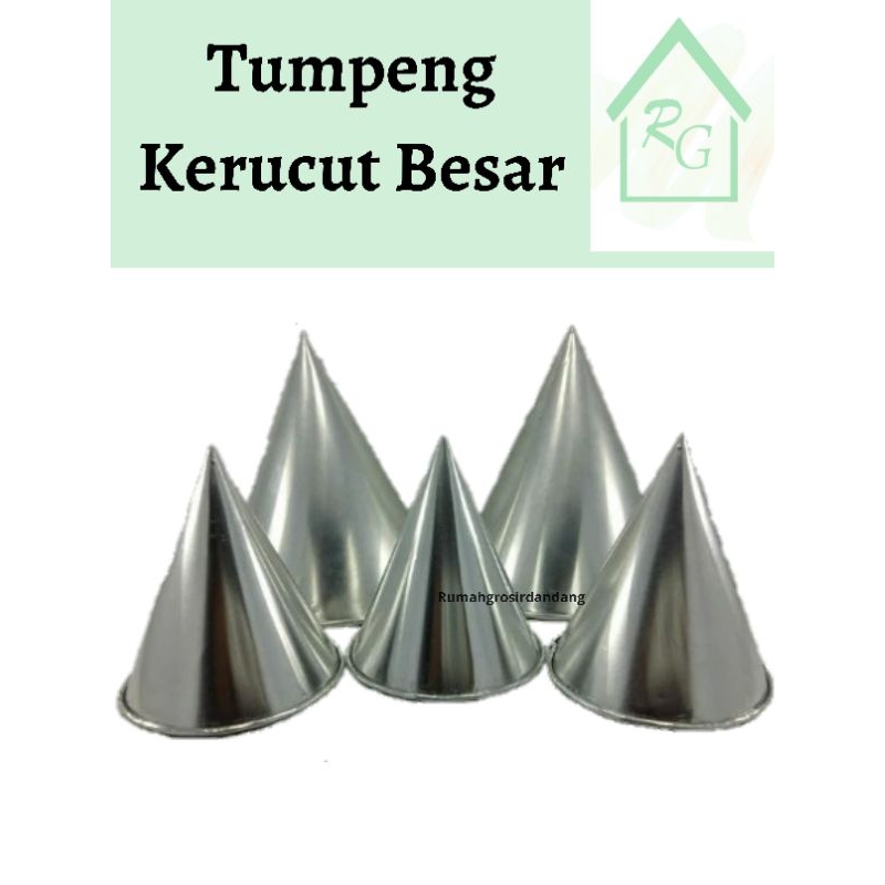 Tumpeng polos / Tumpeng kerucut besar