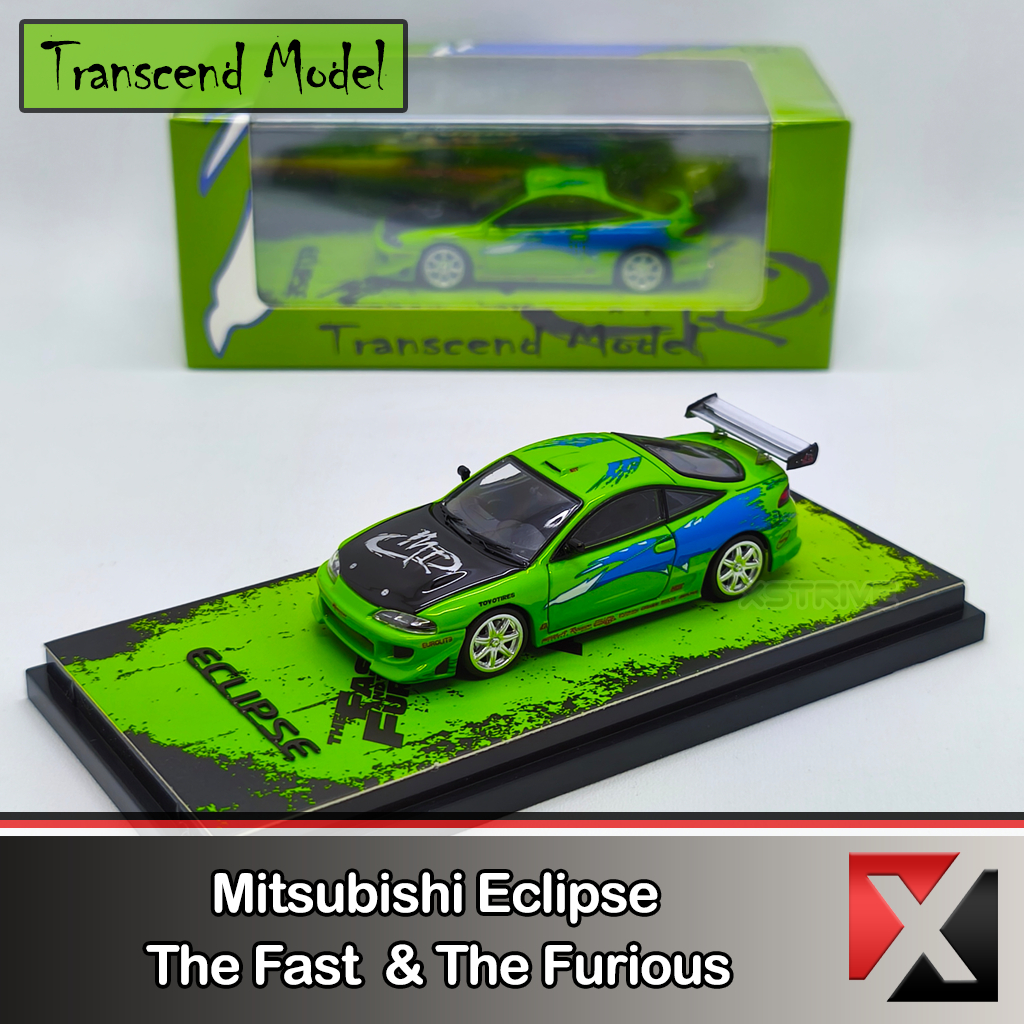 Transcend Model 1:64 Mitsubishi Eclipse The Fast and The Furious