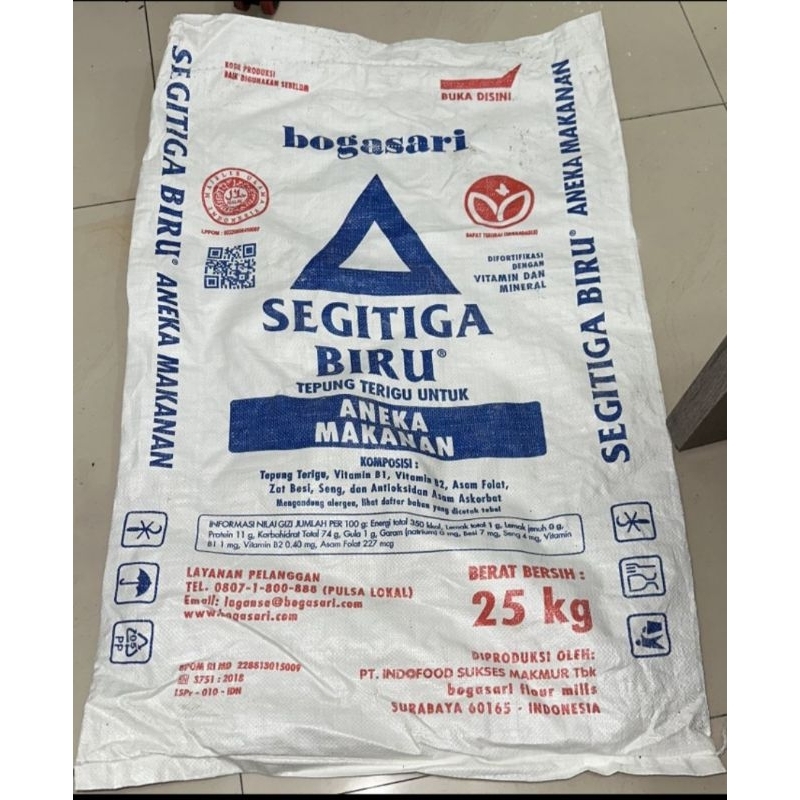 karung bekas tepung 25kg tebal isi 50pcs