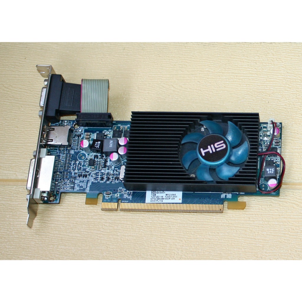 VGA HIS AMD RADEON HD 5570 128BIT DDR3 1 GB VGA GAMING RADEON DX 11 MURMER