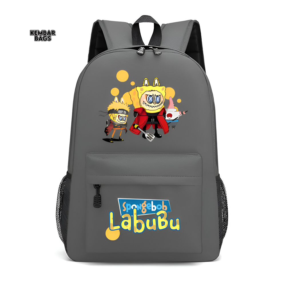 Spangebob Labubu Tas Ransel Anak Bahan Cordura Nylon Cute
