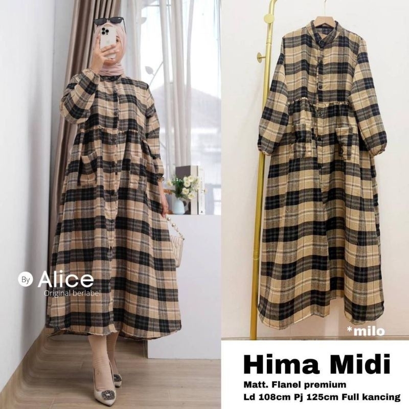 Arinka MIDI dress katun rayon Busui