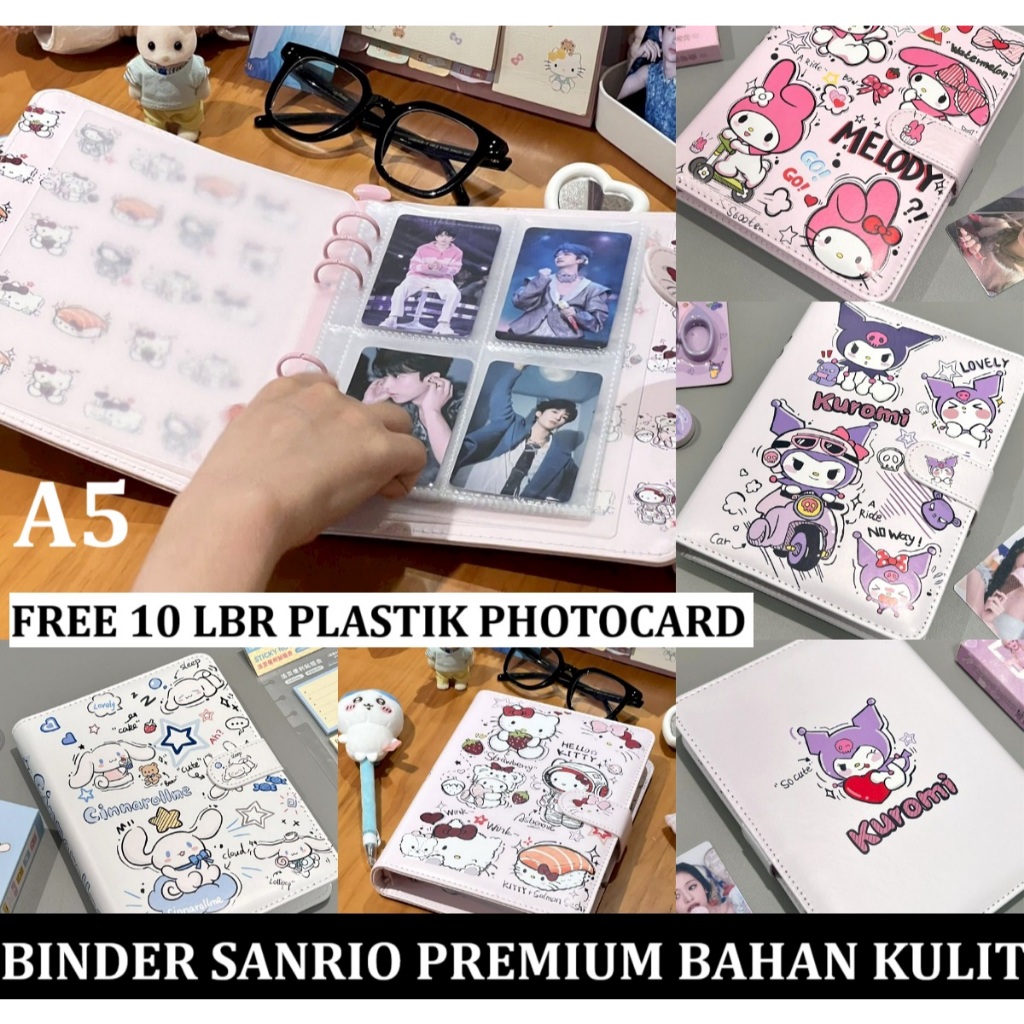 

Meriyah Storee - 2025 Binder A5 Sanrio Premium bahanMewah 6 Ring Album PhotocaPC Photo cakuromi my