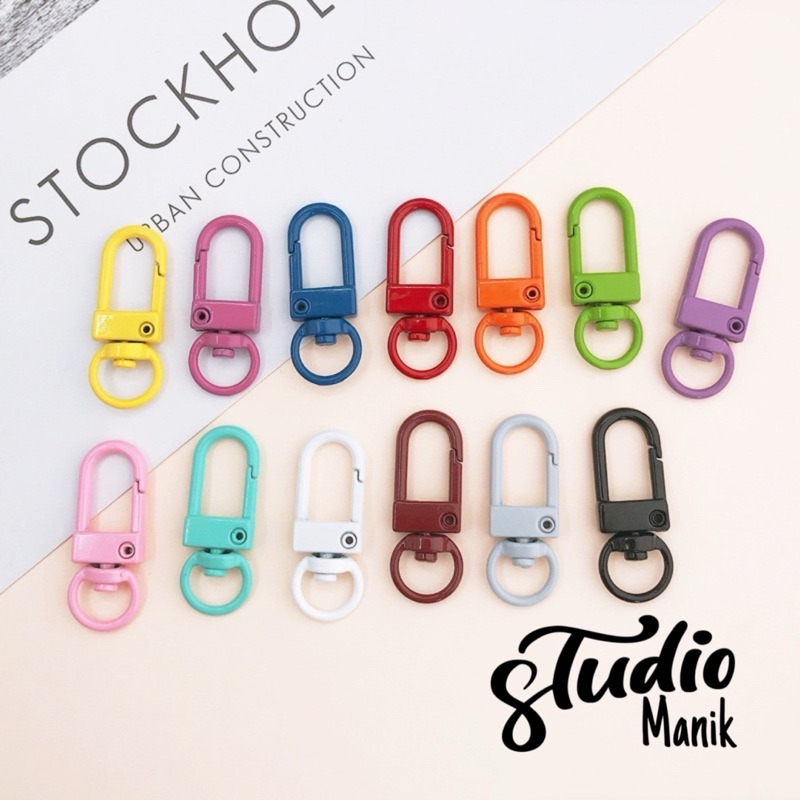 Kait Hook Clasp Keychain Gantungan Kunci Lobster Lot Klip (5 PCS)