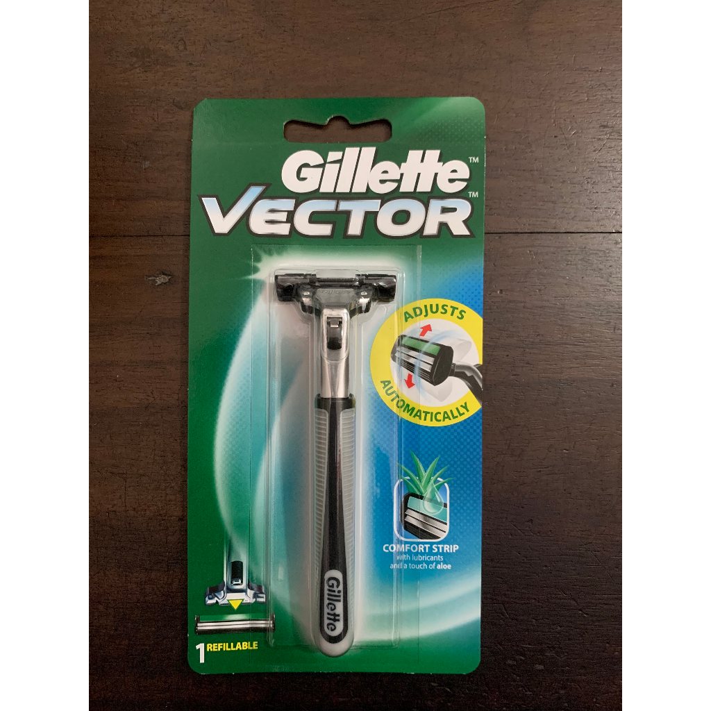 Gillette Vector Alat Cukur Pria Pisau Cukur Kumis Jenggot