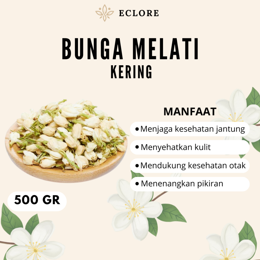 teh melati, teh bunga melati, minuman melati kering