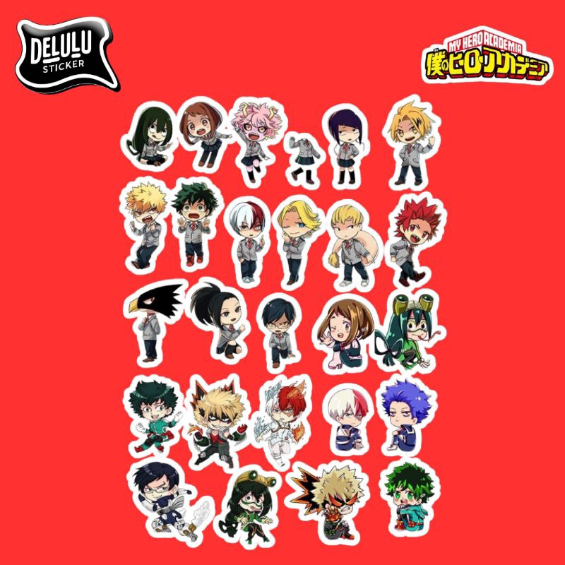 

Sticker Pack Chibi Kawaii My Hero Academia untuk Laptop, Tumblre, Buku