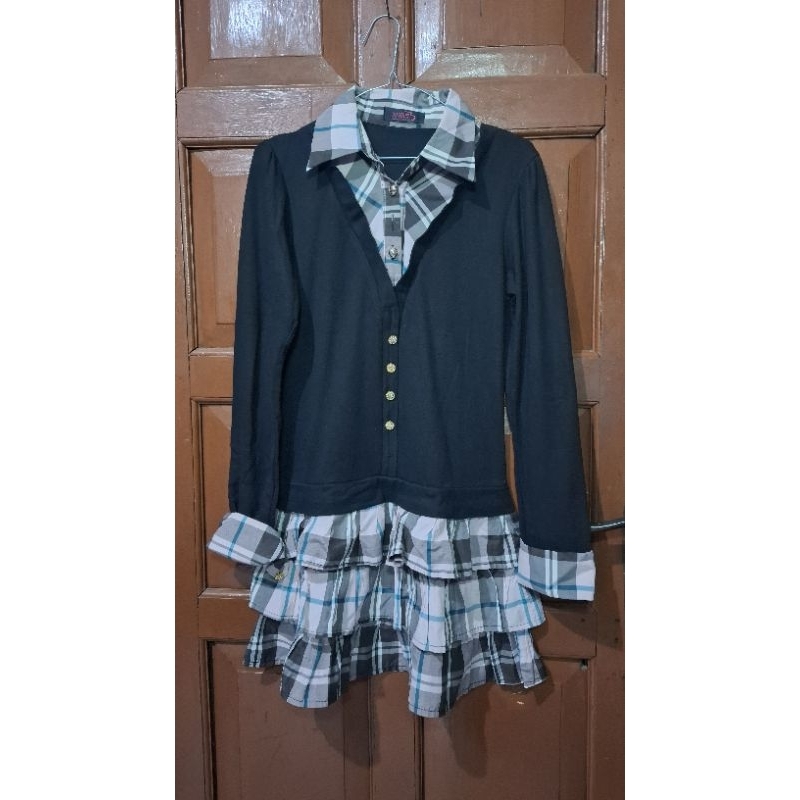 [PRELOVED] Mini Dress Hitam Pink (No Minus)