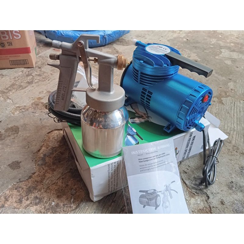 Mini Compressor Electric Complete Set Mesin Kompresor  Listrik Mini