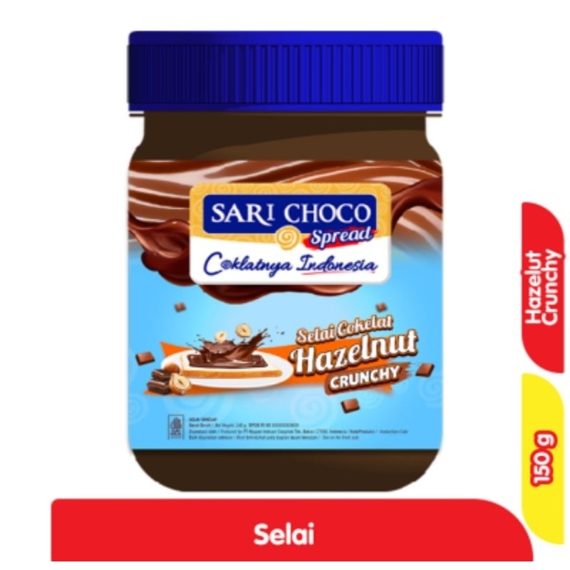 

Sari Choco Selai Cokelat Hazelnut Crunchy 150 g
