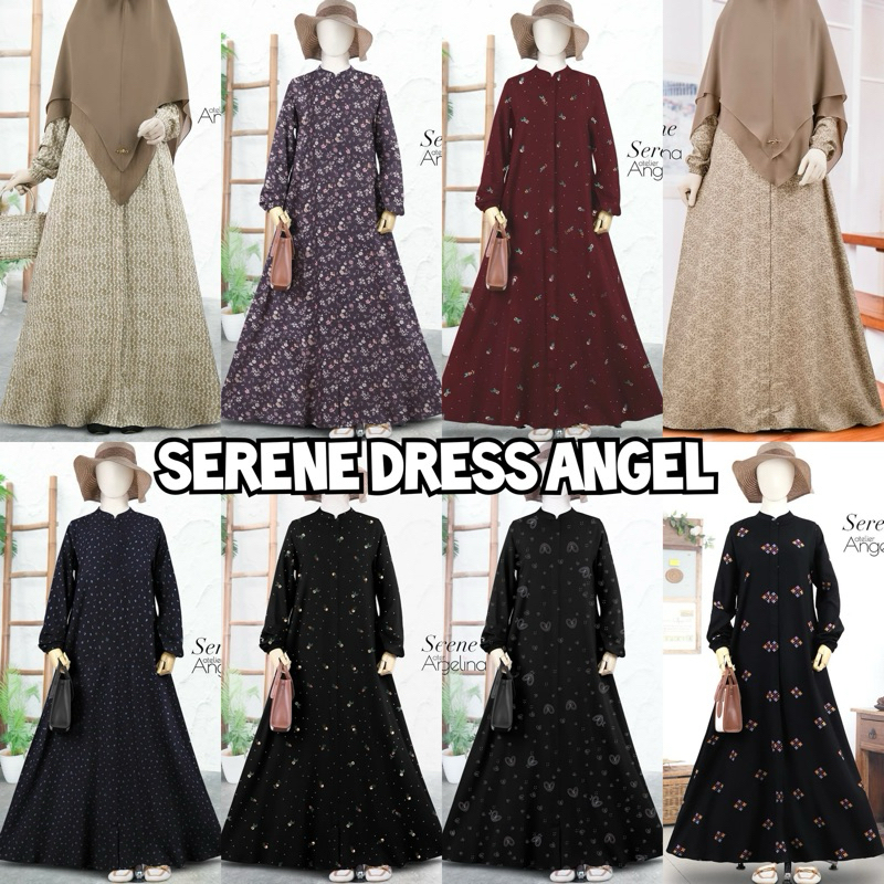 Serene Dress Atelier Angelina Angel Januari XS S M L XL 2XL 3XL Lines Flo Oatmilk Scilla Day Dream C