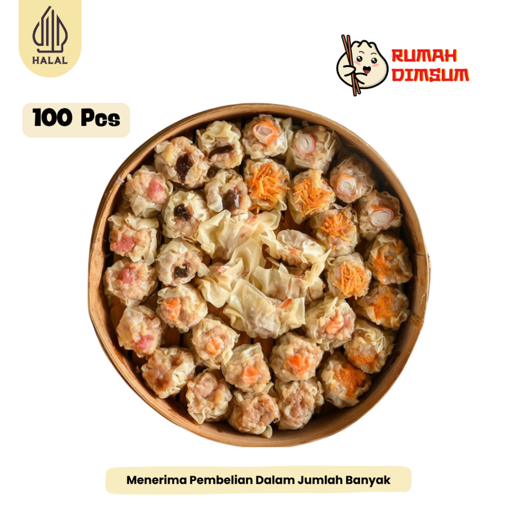 

Dimsum Frozen 100 Pcs Premium Halal Frozen (Free Saus)
