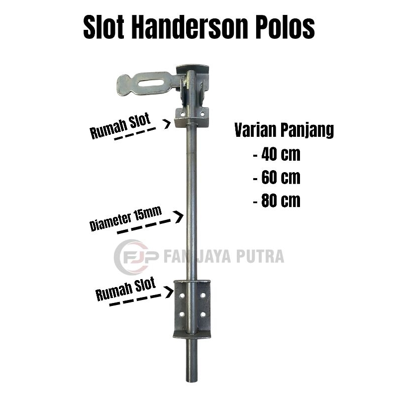 Grendel Slot Handerson Polos | Slot Pintu Handerson Pintu Lipat Pintu Garasi
