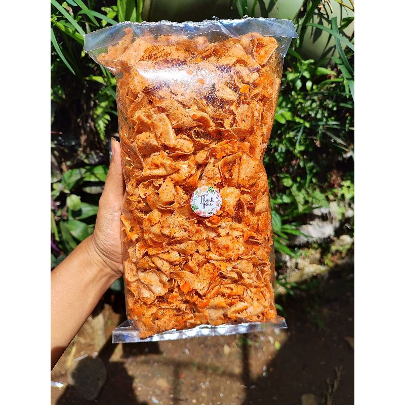 

basreng koin pedas daun jeruk renyah gurih 1/2 kg