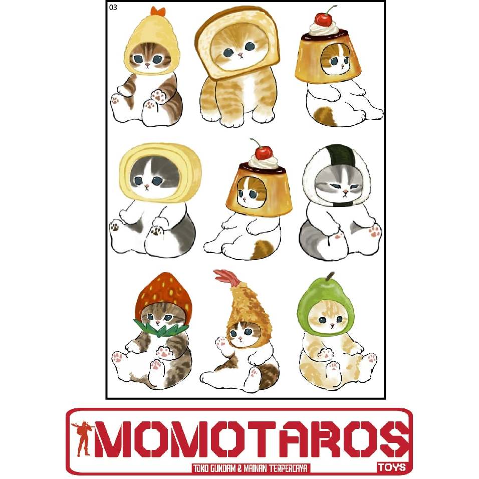 

Sticker Mofusand cat cartoon 1 pc