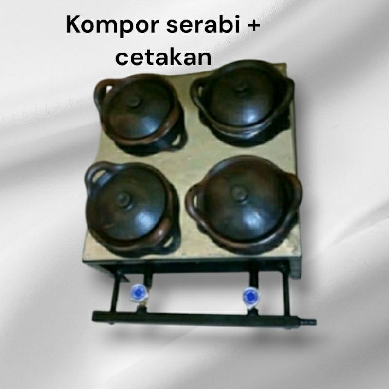 KOMPOR SERABI 4 TUNGKU + CETAKAN