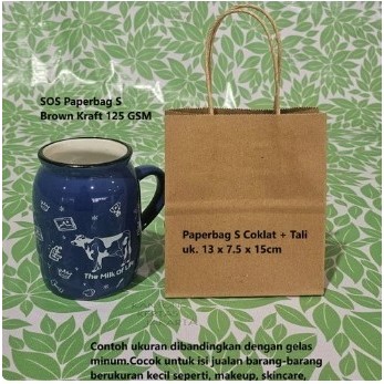 

(10 Pcs) Paperbag XS Coklat Tali Twist 120gsm 13x7,5x15cm