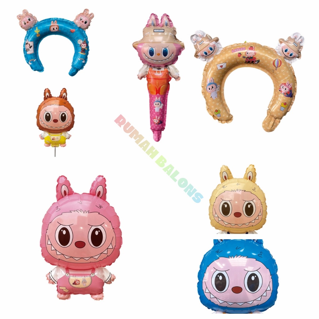 Balon Karakter Kartun/balon labubu/aneka balon labubu/bando labubu