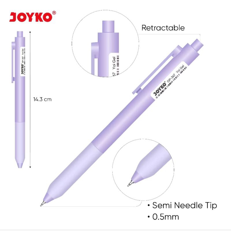

Pulpen Joyko GP-367 Hitam Gel Pen | Murah Bentuk yang Lucu Cocok di gunakan di berbagai kegiatan || Harga per 2 pcs/biji