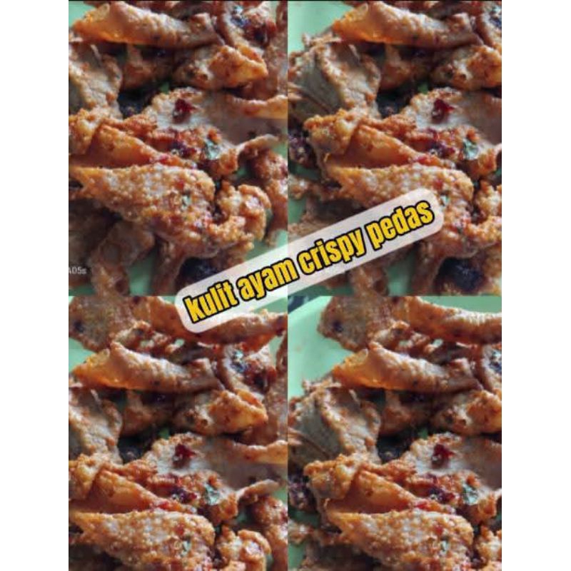 

kulit ayam crispy pedas 500gr ( 1/2 kg)