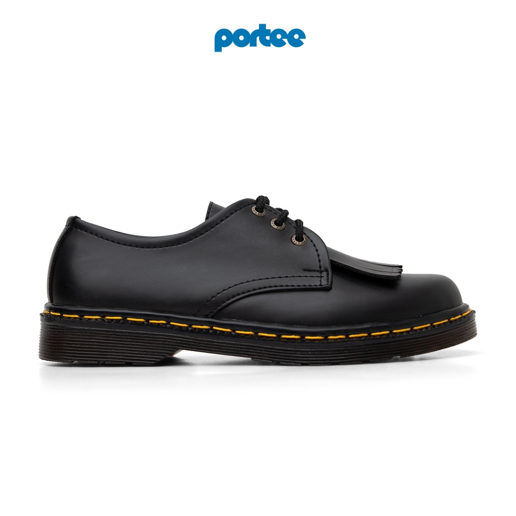 Sepatu Boots Wanita Portee Goods Original Derby Hitam