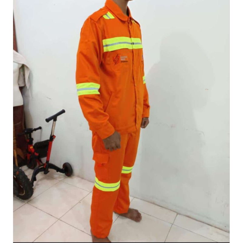 SERAGAM SAFETY / SETELAN BAJU CELANA SAFETY CUSTOM BORDIR