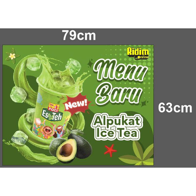 

STIKER UV ALPUKAT RIDIM ukuran 79cm x 63cm