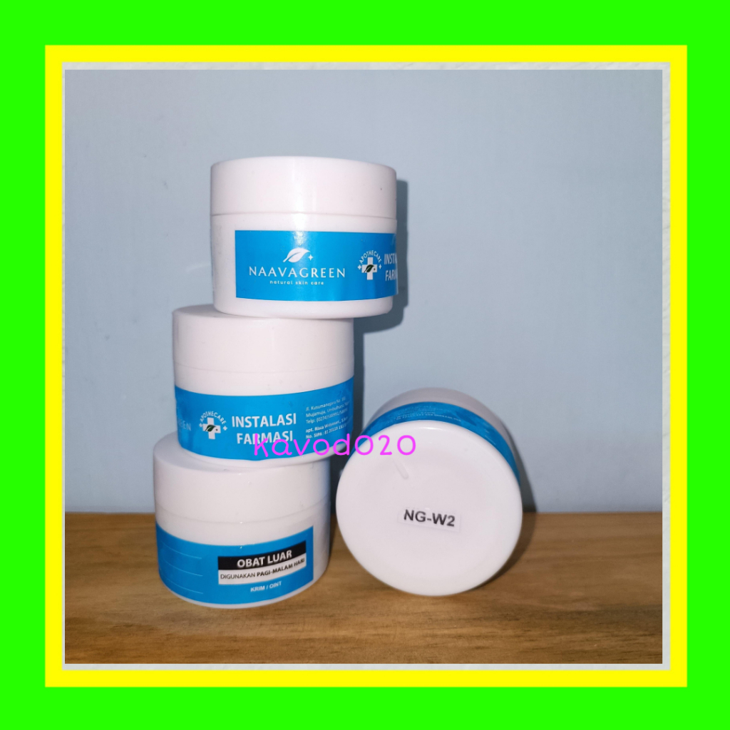 W2 Krim Malam Pencerah Naavagreen 10 gram Original Whitening Brightening Lightening Night Cream by d