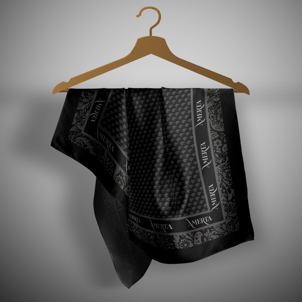 HIJAB MOTIF HITAM II AMERTA SIGNATURE II HIJAB MOTIF II HIJAB HITAM