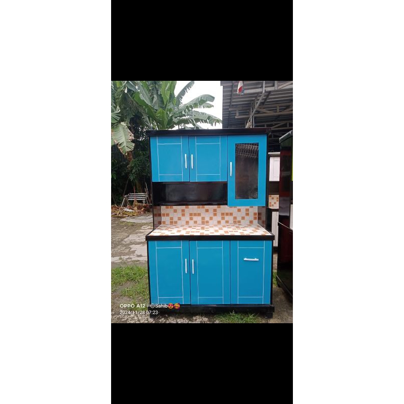 rak piring kayu 3pintu bahan multipleks anti air