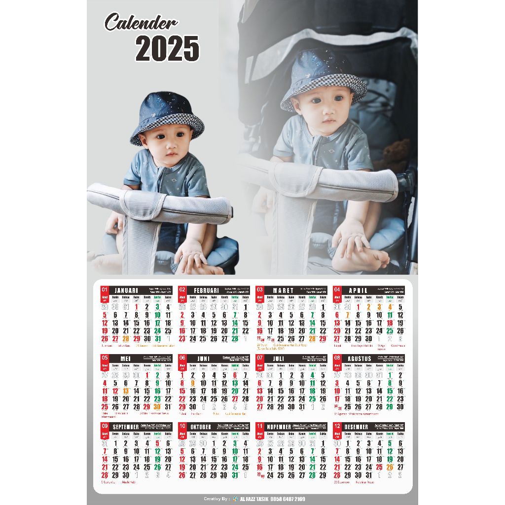 

Kalender 2025 Costum Free Desain