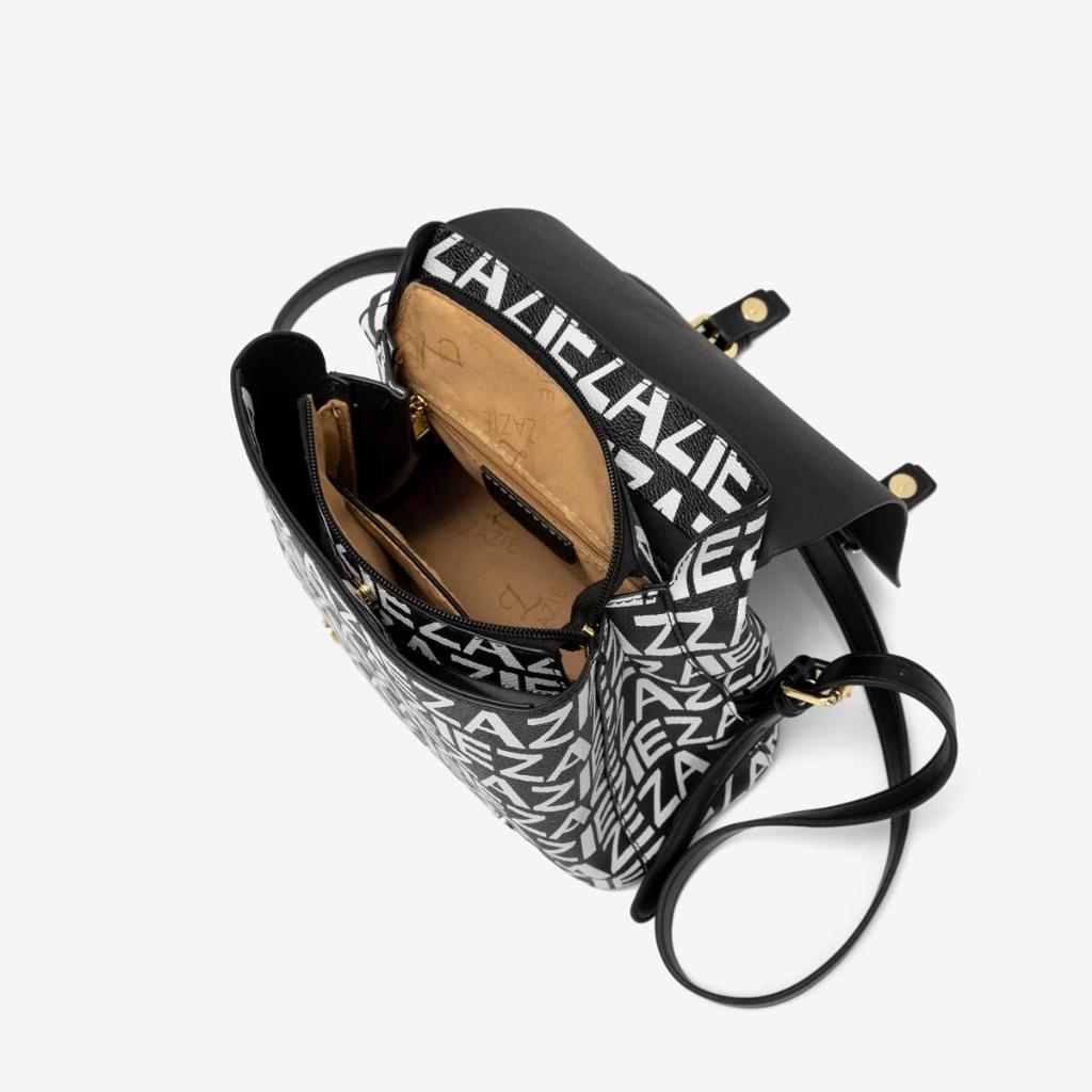 KUALITAS SUPER ZAZIE Tas Ransel Wanita Kulit buatan waterproof Multifungsi Tas Selempang Bahu