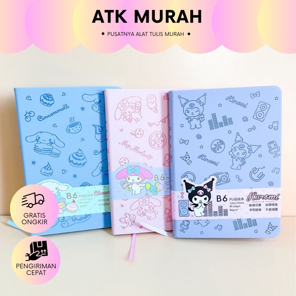 

BUKU SANRIO HARDCOVER TEBAL V2 BK-1166 NOTEBOOK LUCU ALAT TULIS IMUT KADO UNIK MURAH TERJANGKAU